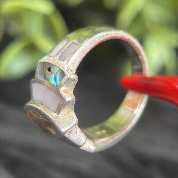 Silver 925 MOP/Abalone Ring